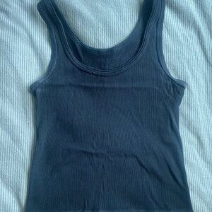 Brandy Melville Black ribbed Tank top